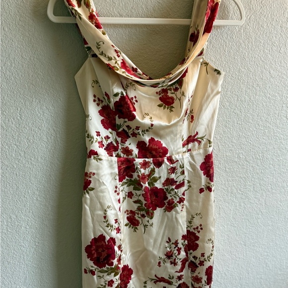 Reformation Silk Mini Dress Strapless Floral Spring Feminine Coquette Chic - Picture 9 of 9